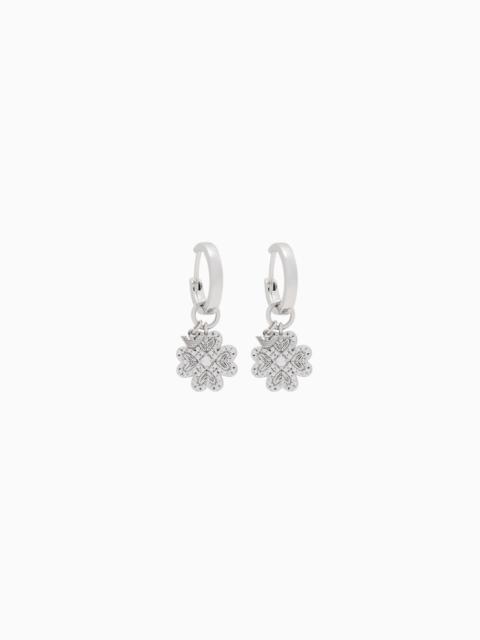 EMPORIO ARMANI STERLING SILVER HOOP EARRINGS