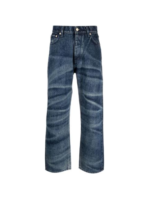 EYTYS logo-patch cotton wide-leg jeans