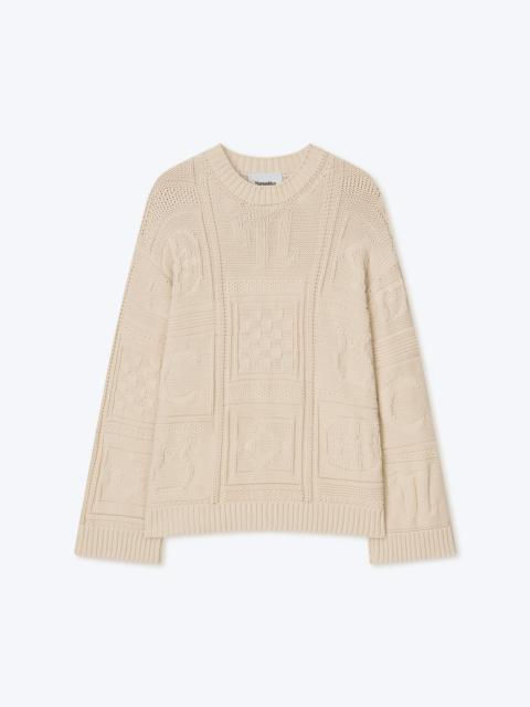 Nanushka NICOLLE - Cotton-blend sweater - Creme