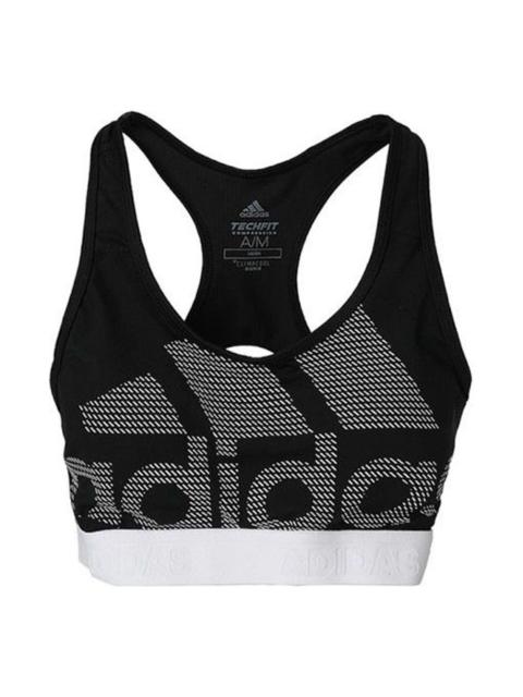 (WMNS) adidas Don't Rest Alphaskin Bra 'Black Grey White' DH4446