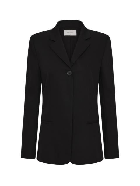 ST. AGNI Tailored Wool Blazer black