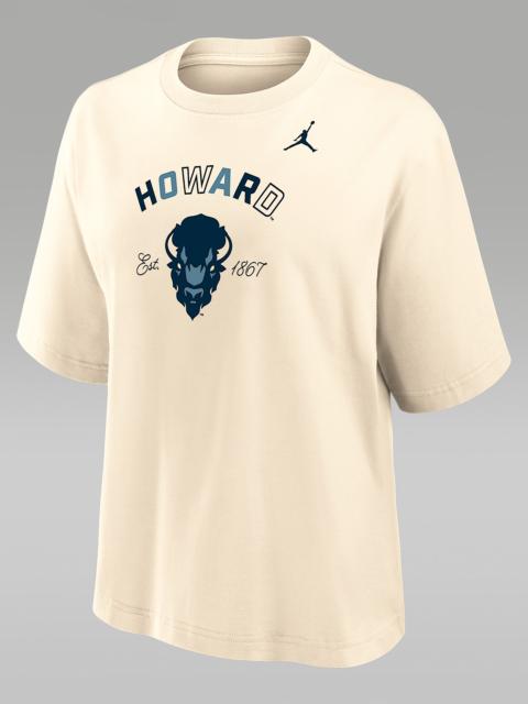 Jordan Jordan College (Howard University) Women's Boxy Cotton T-Shirt