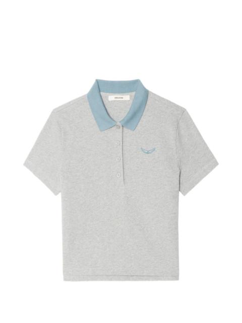 Zadig & Voltaire wings detail polo top