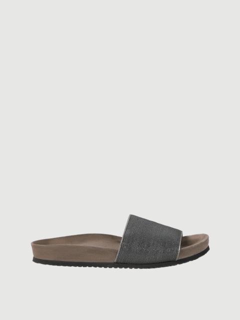Brunello Cucinelli Precious slides in suede