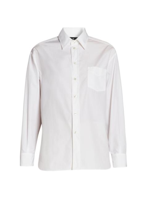 Etro Women's Avion-Print Cotton-Blend Shirt - Stampa Azzurro