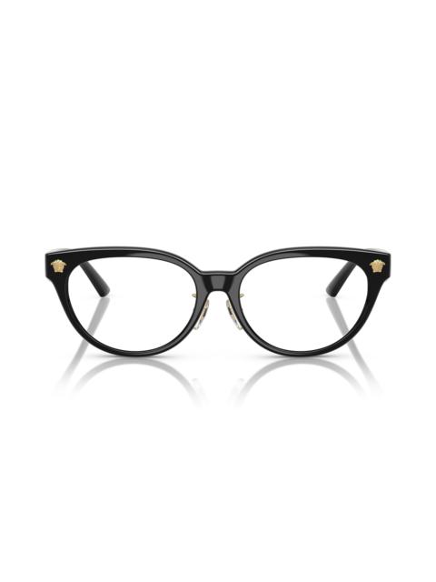 VERSACE Versace 54mm Pillow Optical Glasses in Black at Nordstrom
