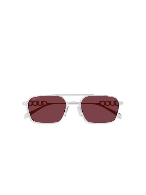 GUCCI logo-lettering sunglasses