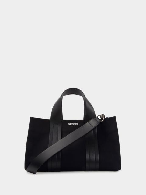 SUNNEI BLACK MINI PARALLELEPIPEDO BAG