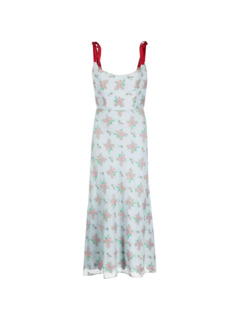 markarian floral-detail day dress