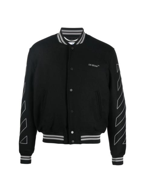 Off-White Diag-stripe varsity jacket