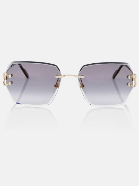 Cartier Signature C de Cartier 형상 선글라스
