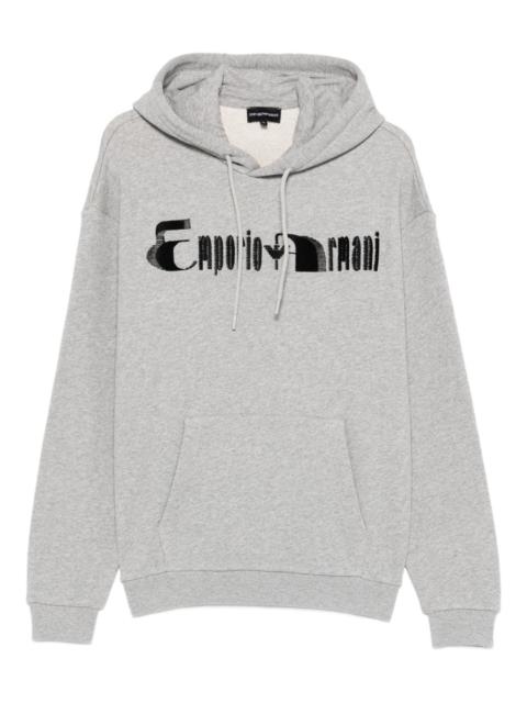 EMPORIO ARMANI logo-embellishment hoodie
