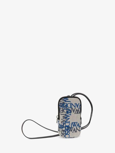 JW Anderson LOGO CANVAS PHONE POUCH WITH STRAP