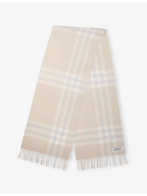 Burberry Check-Print Cashmere Scarf