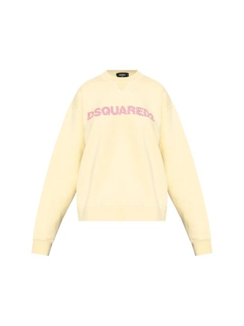 embroidered-logo sweatshirt