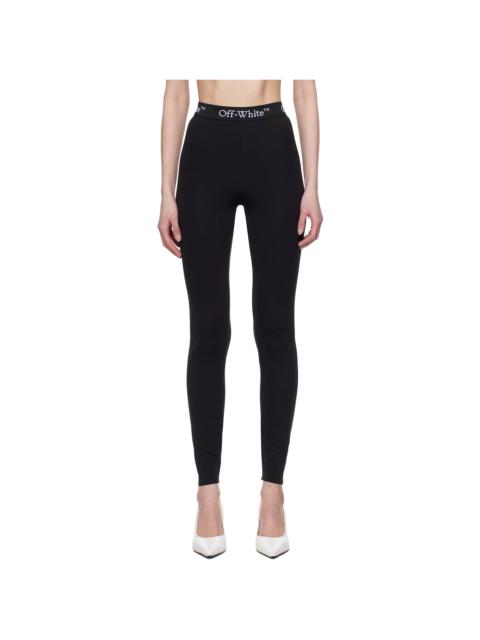 Off-White Black Logo Band Sport Leggings