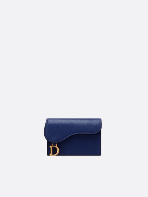 Dior Saddle Flap Card Holder