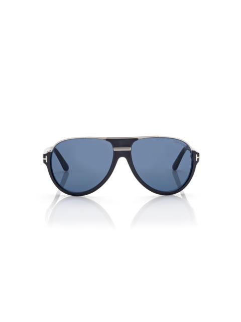 TOM FORD DIMITRY VINTAGE AVIATOR SUNGLASSES