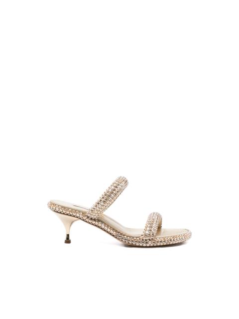 CASADEI Sirio crystal-embellished kitten-heel sandals