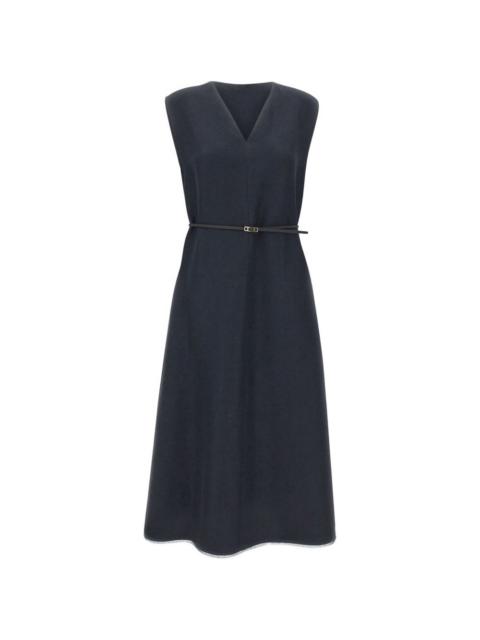 FABIANA FILIPPI V-neck belt midi dress