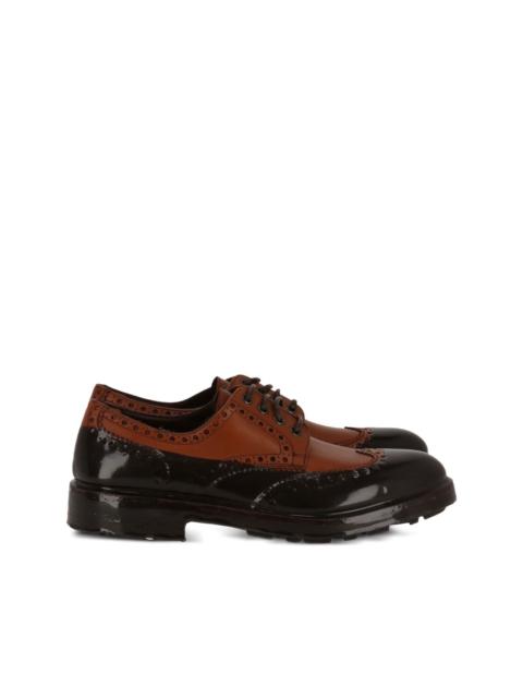 FERRAGAMO panelled derby shoes
