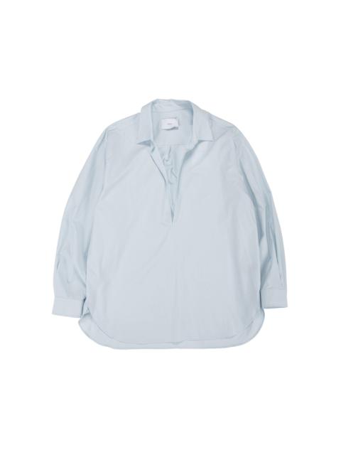 ssstein Suvin Cotton Oversized Skipper Shirt Off Blue