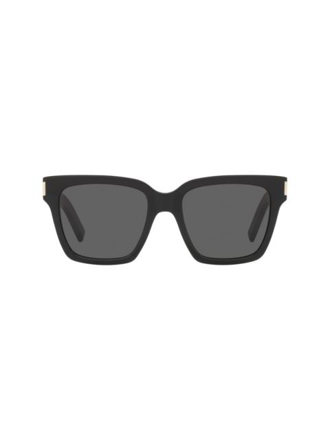 square-frame tinted-lens sunglasses
