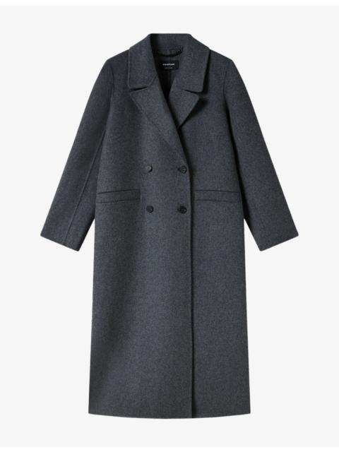 WHISTLES Double-Breasted Relaxed-Fit Wool-Blend Coat