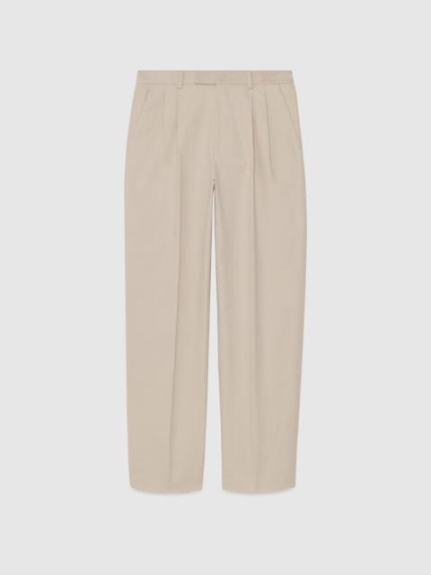 GUCCI Cotton pant with embroidery