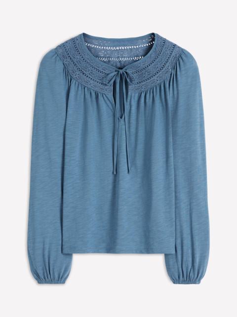 BODEN Edi Trim Detail Top-Captains Blue