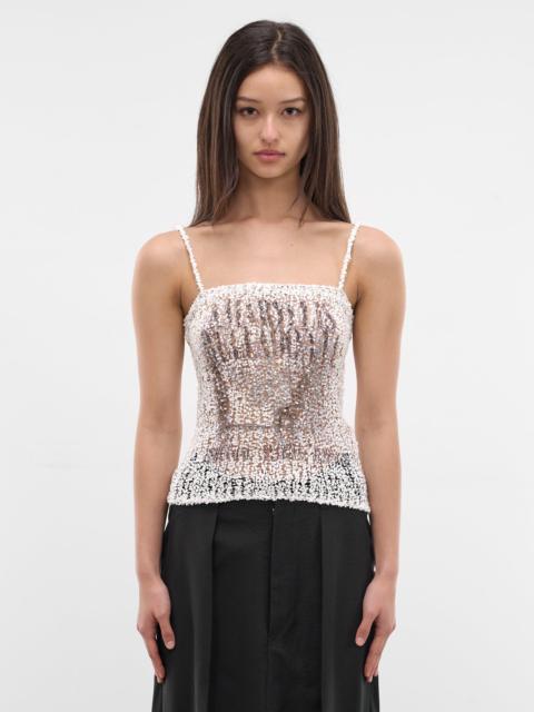 Maison Margiela Loose Boucle Knit Tank Top