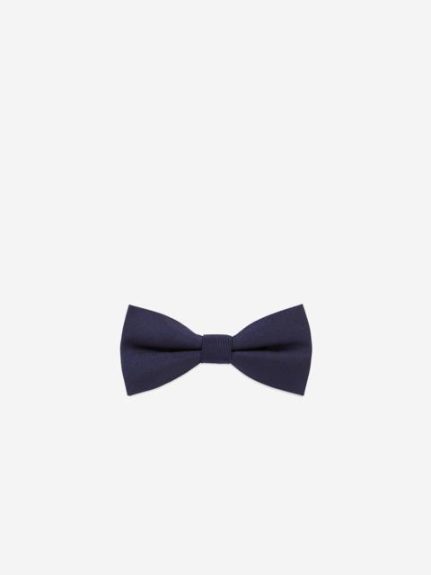 The Kooples BLACK AND NAVY SILK BOW TIE