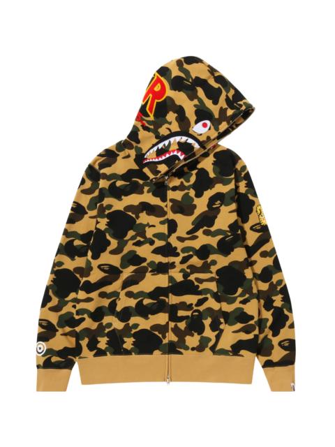 A BATHING APE® 1st Camo PONR Shark Full Zip Jacket "Yellow" 1I80 115 015 YELLOW