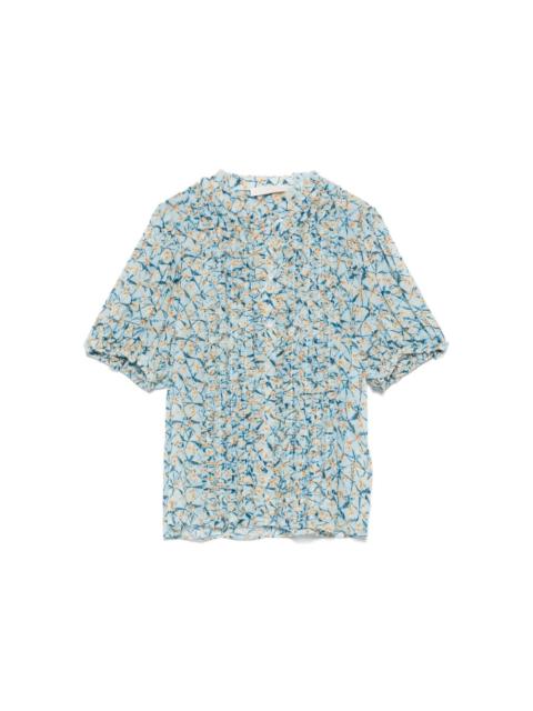 ULLA JOHNSON floral-print silk shirt