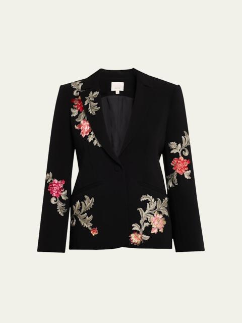 Cinq à Sept Karlie Rococo Embroidered Blazer