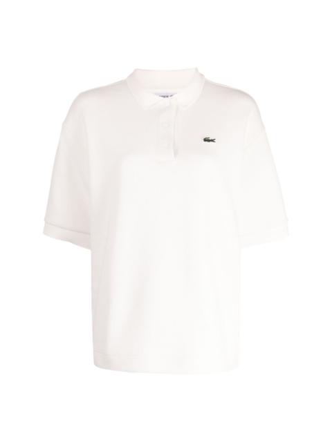 LACOSTE logo-appliquÃ© cotton polo shirt