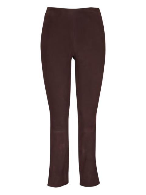 Vince suede split-hem trousers