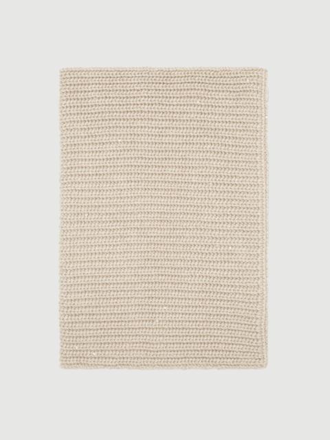 Brunello Cucinelli Cashmere and silk dazzling rib knit neck warmer
