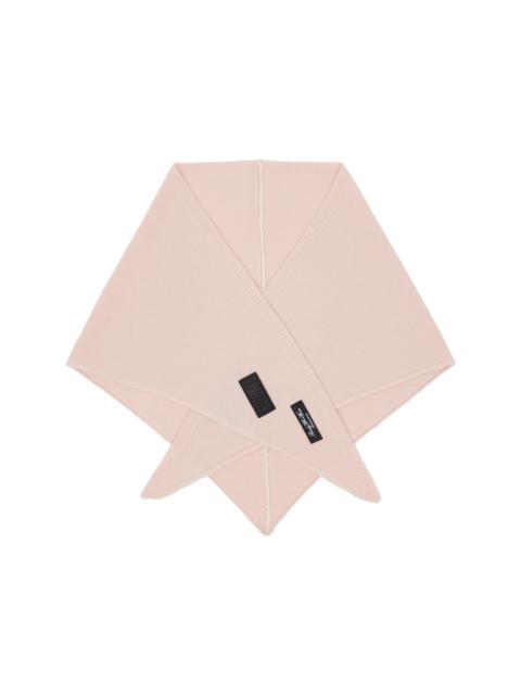 MM6 Maison Margiela Pink Wool-Blend Scarf