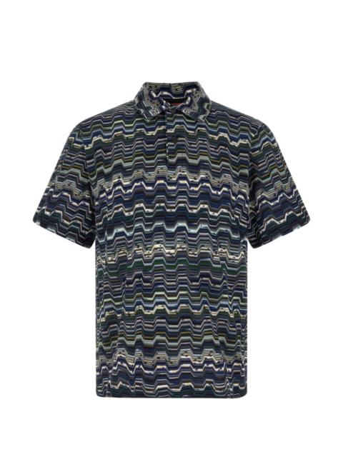 Missoni zig-zag-pattern polo shirt