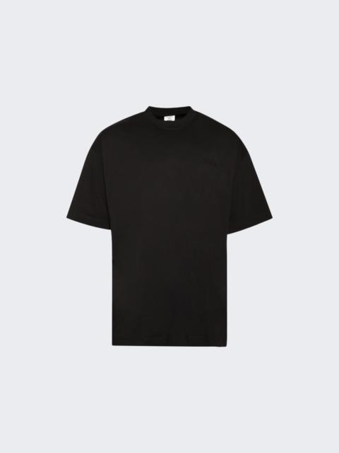 VETEMENTS Embroidered Logo Oversized Tee Black