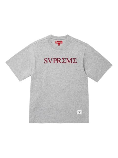Supreme Supreme SS26 Greek S/S T-shirt 'Heather Grey' SUP-SS26-290-GRY