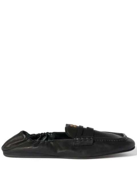 Miu Miu Miu Miu Embossed-logo Loafers