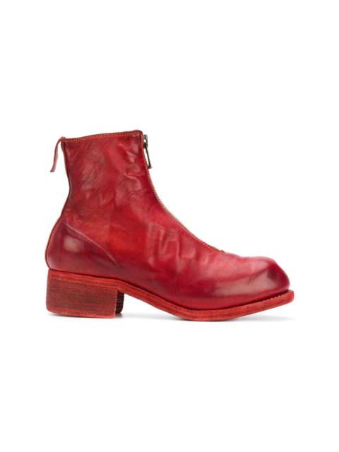 Guidi front zip ankle boots