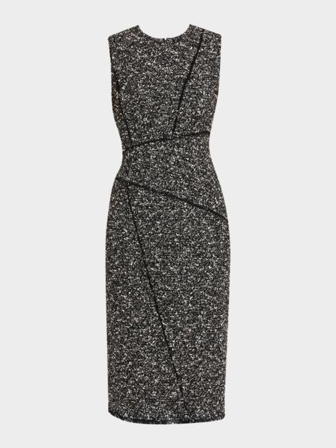 Lafayette 148 New York Sleeveless Boucle Wool-Cotton Dress