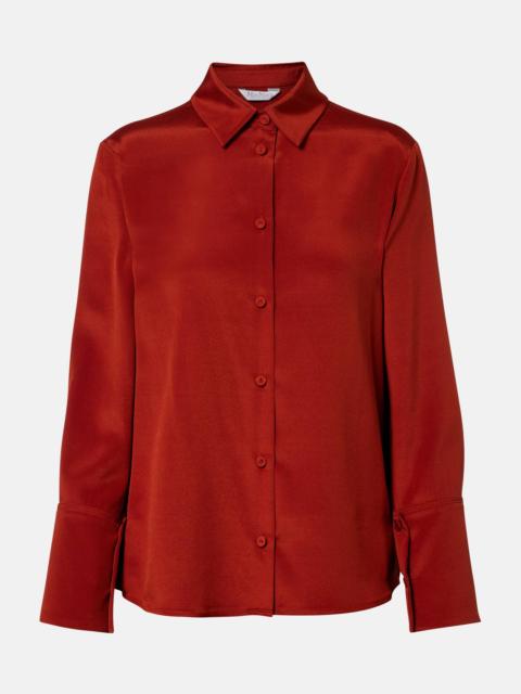 Mxpvoliera silk-blend satin shirt