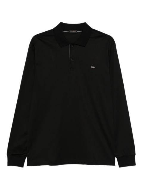 Paul & Shark long-sleeve embroidered polo shirt