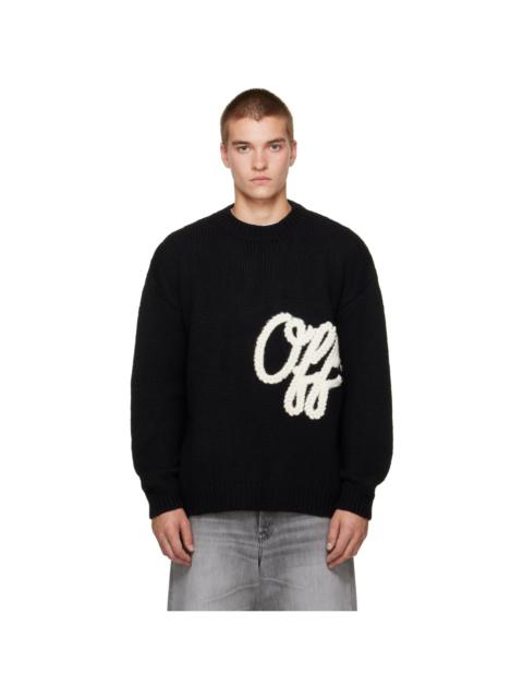 Off-White Black Script Shared Logo Sweater