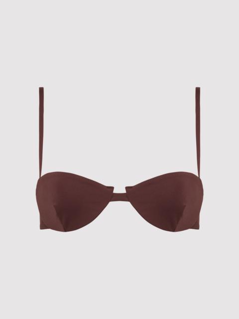 ST. AGNI Balconette Bikini Top - Cocoa