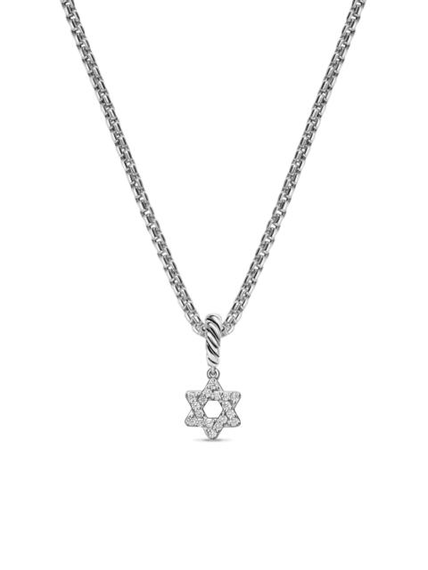 DAVID YURMAN Women's Micro Pavé Star of David Amulet in Sterling Silver with Diamonds, 7.4MM - Diamond